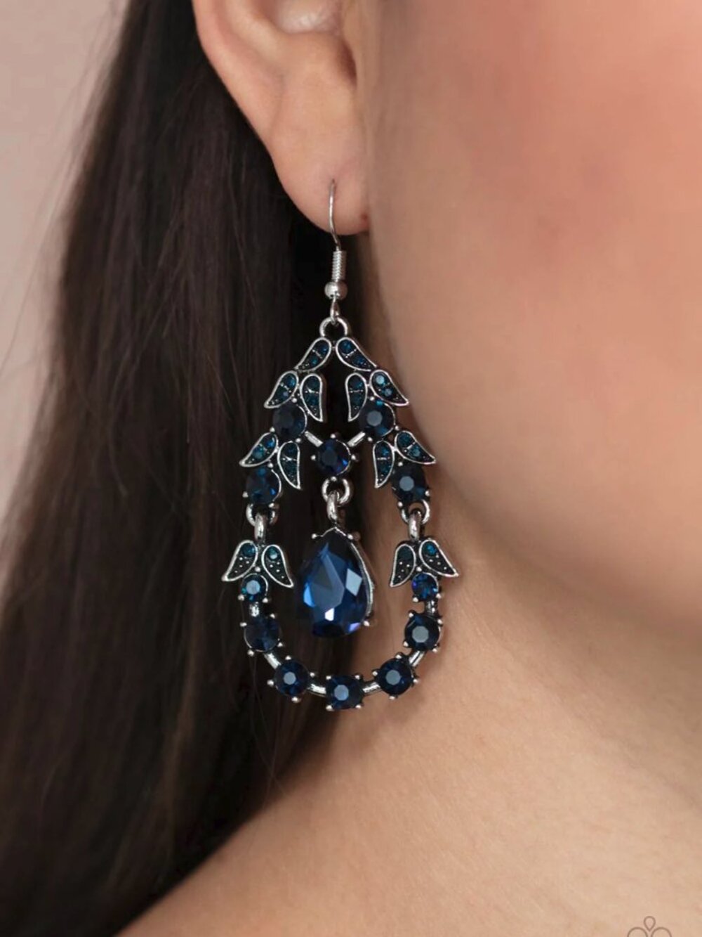 Paparazzi Jewelry Accessories - Garden Decorum - Blue Earrings - Vintage
